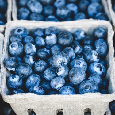 containers of blueberries, one of five eye health foods