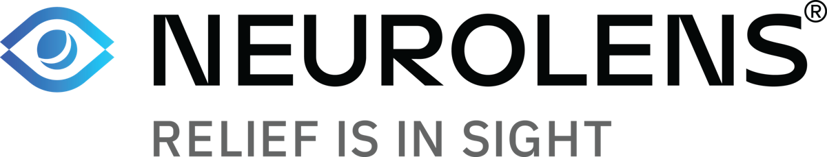 Neurolens logo with tagline Relief is in Sight